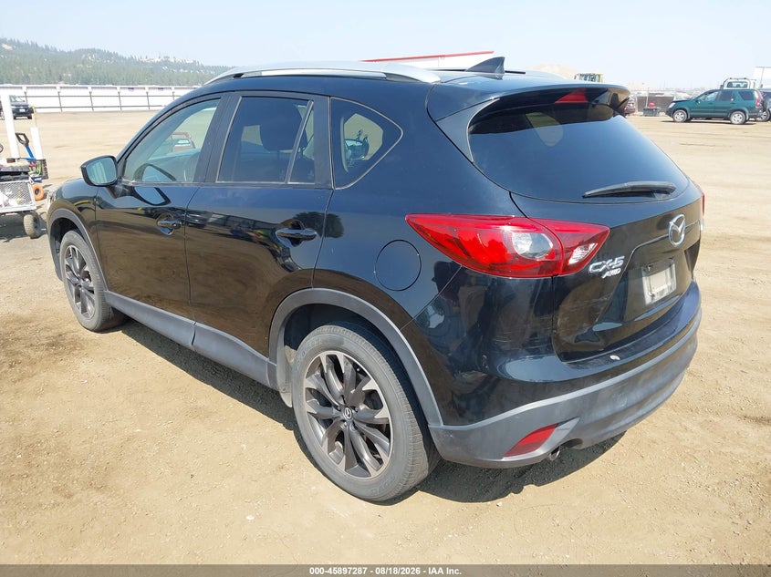 Vin: jm3ke4dy4g0675188, lot: 46396348, mazda cx-5 grand touring 20163