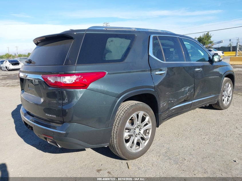 Vin: 1gnevkkw2mj177709, lot: 46396384, chevrolet traverse awd premier 20214
