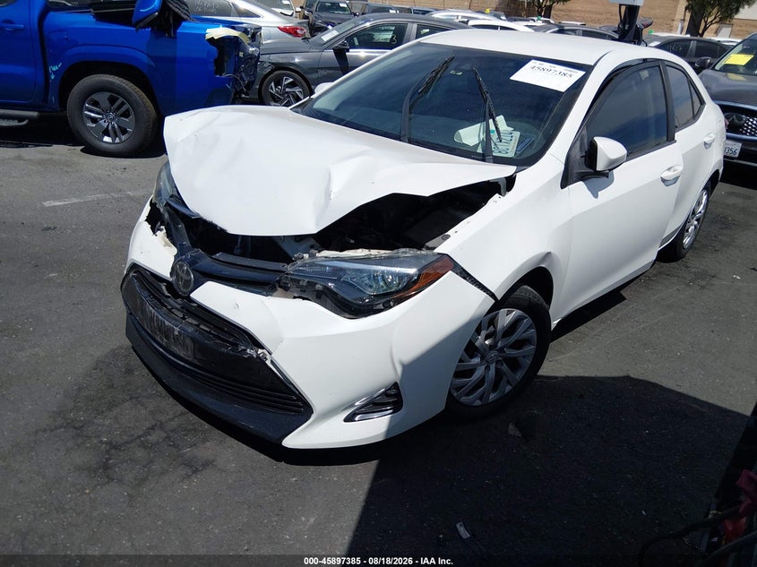 2018 Toyota Corolla, Front End, IAAI, VIN 5YFBURHE4JP811597 — photo 2