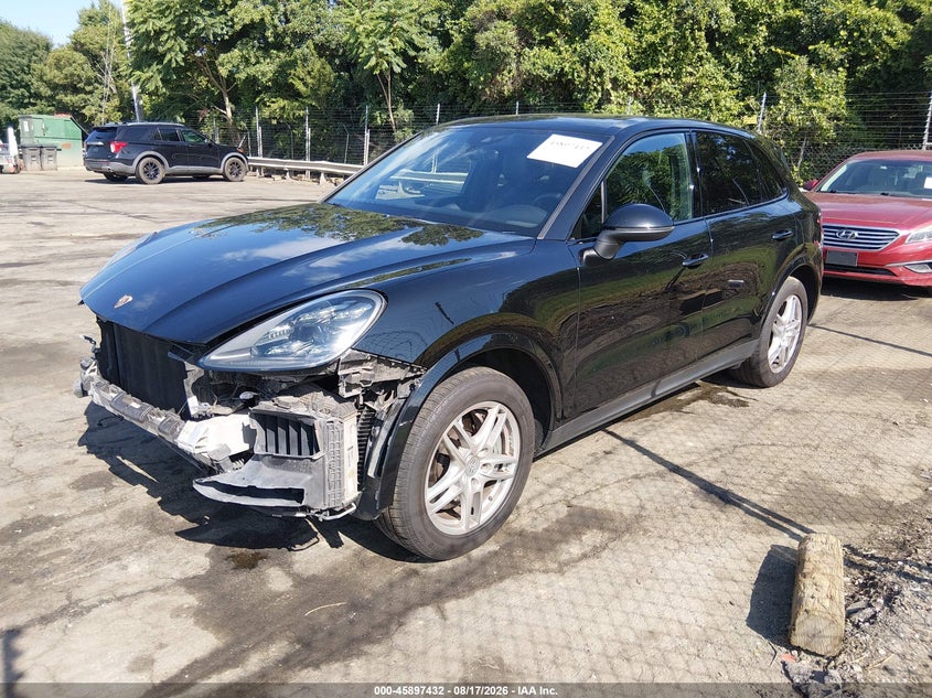 2019 Porsche Cayenne, Удар спереди, IAAI, VIN WP1AB2AY7KDA63900 — фото 2