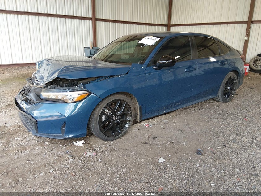2025 Honda Civic, Front End, IAAI, VIN 2HGFE2F52SH516743 — photo 2