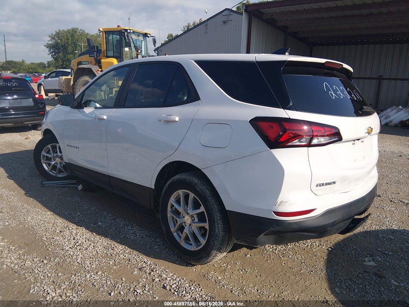 Vin: 3gnaxhev3ns222218, lot: 46396616, chevrolet equinox fwd ls 20223