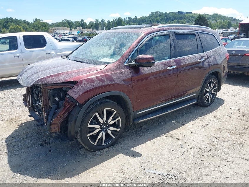 2021 Honda Pilot, Front End, IAAI, VIN 5FNYF5H92MB010800 — photo 2