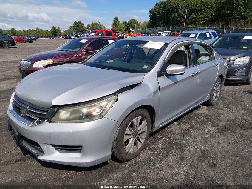 2015 Honda Accord, Front & Rear, IAAI, VIN 1HGCR2F30FA023444 — photo 2