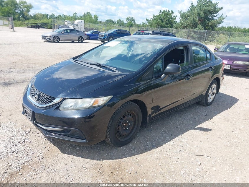 2013 Honda Civic, Right Side, IAAI, VIN 19XFB2F5XDE007523 — photo 2