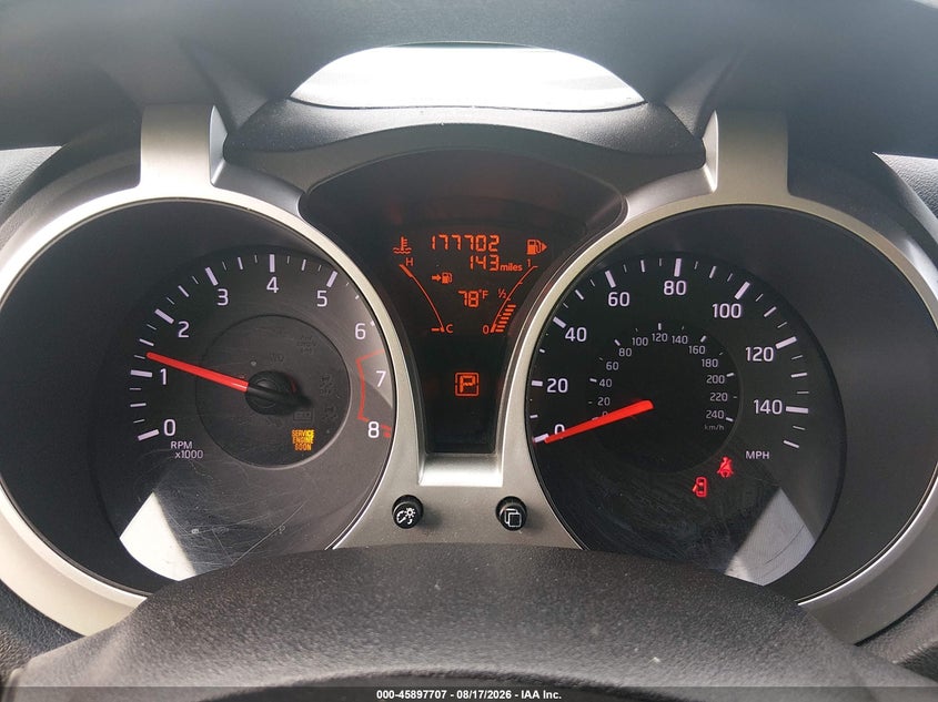 2014 NISSAN JUKE SPORT UTILITY VEHICLE 1.6L I-4 DI, DOHC, VVT, TURBO, 188HP