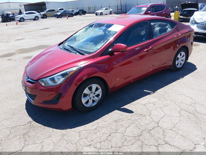 2016 HYUNDAI ELANTRA SEDAN 1.8L I-4 DOHC, VVT, 145HP