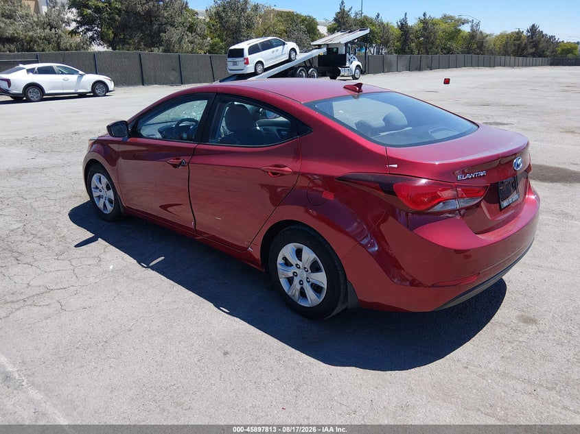 2016 HYUNDAI ELANTRA SEDAN 1.8L I-4 DOHC, VVT, 145HP