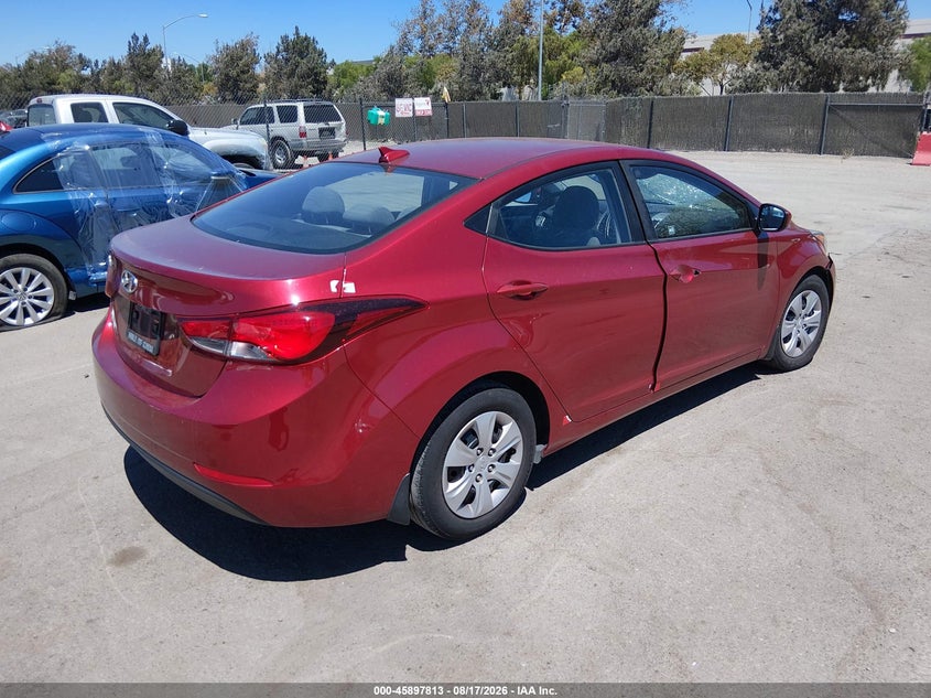 2016 HYUNDAI ELANTRA SEDAN 1.8L I-4 DOHC, VVT, 145HP