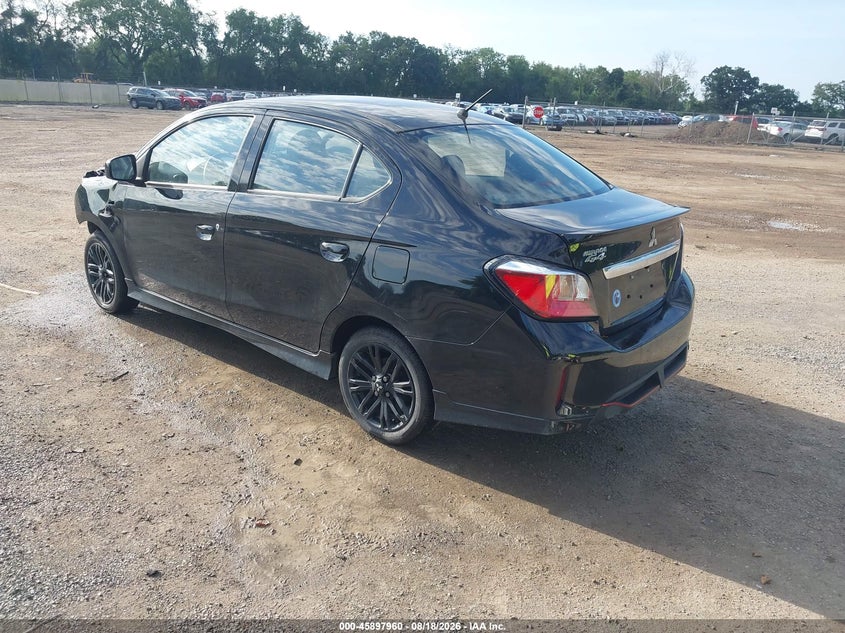 Vin: ml32fufj3rhf18946, lot: 46397021, mitsubishi mirage g4 black edition 20243