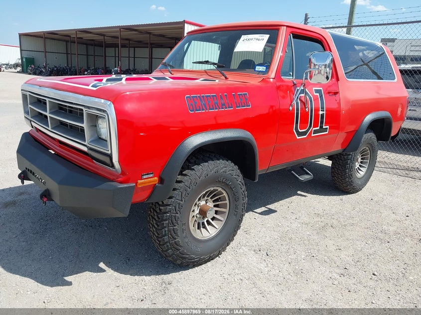 DODGE RAMCHARGER 1986 VIN 3B4GW12W5GM617256
