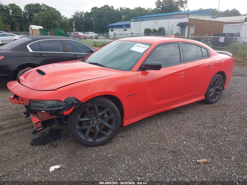 2020 Dodge Charger, Front End, IAAI, VIN 2C3CDXCT7LH197771 — photo 2