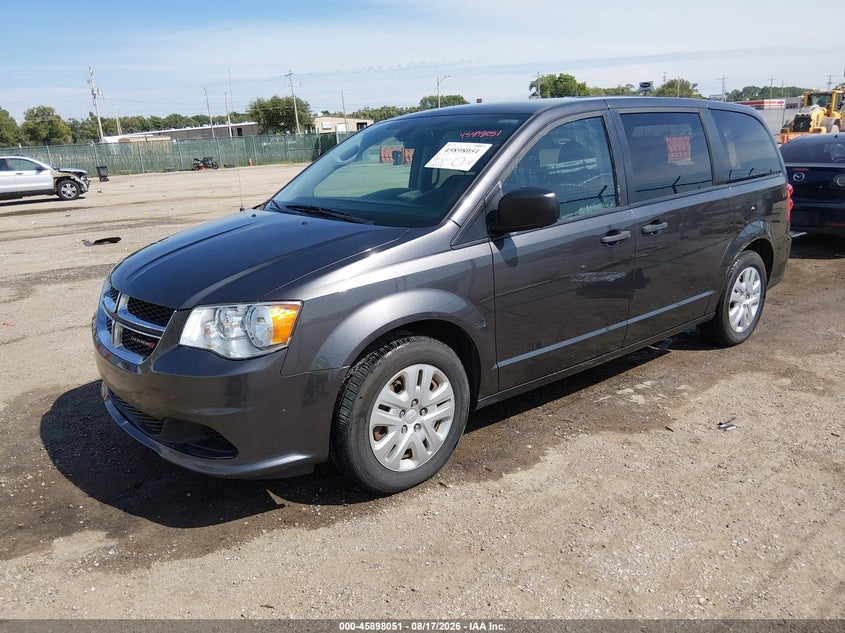 2019 Dodge Caravan, Удар сзади, IAAI, VIN 2C4RDGBG6KR553503 — фото 2