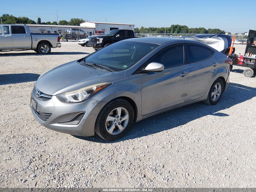 2014 Hyundai Elantra, Удар ззаду, IAAI, VIN KMHDH4AE5EU091340 — фото 2