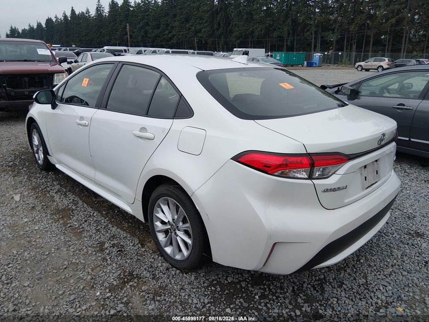 Vin: jtdhprae6lj045455, lot: 46397238, toyota corolla le 20203
