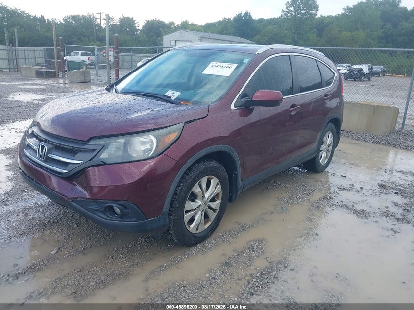 2014 Honda CR-V, Front & Rear, IAAI, VIN 5J6RM3H77EL009485 — photo 2
