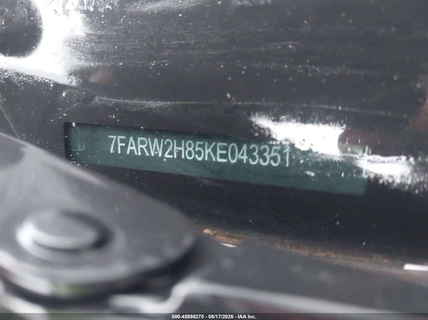 HONDA CR-V 2019 VIN 7FARW2H85KE043351