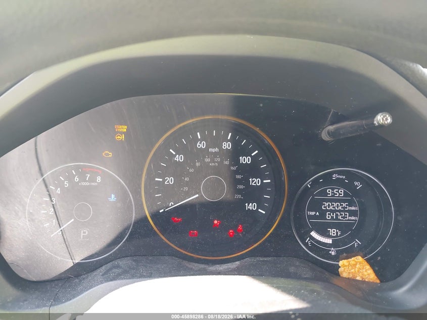 HONDA HR-V 2016 VIN 3CZRU5H58GM706675