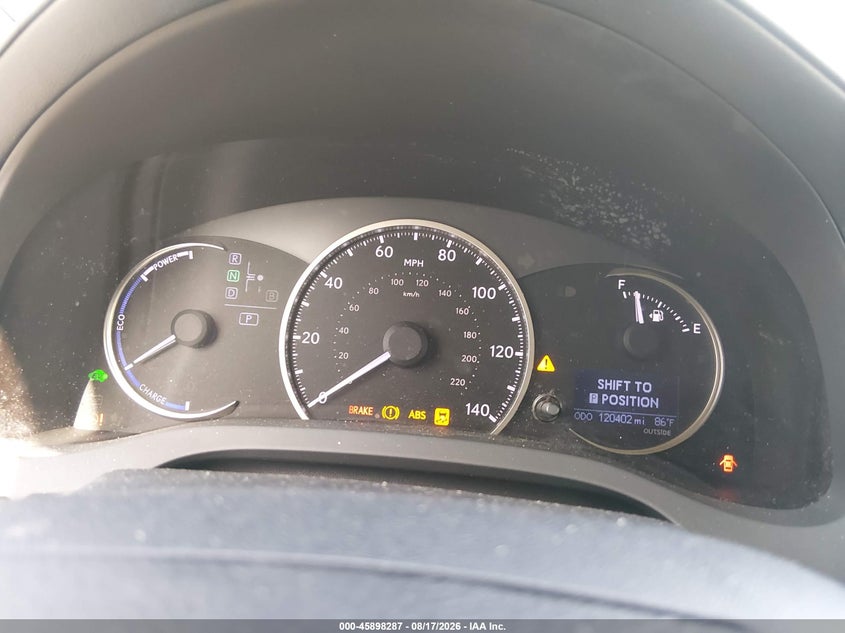 2016 LEXUS CT 200H auction photo 7