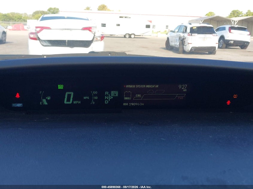 2013 TOYOTA PRIUS HATCHBACK 1.8L I-4 DOHC, VVT, 98HP