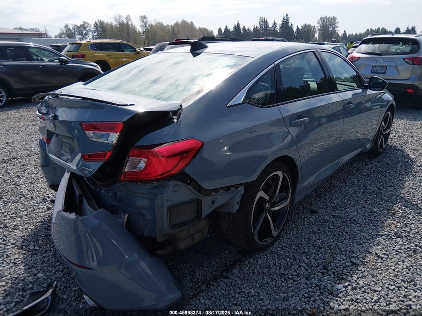 Vin: 1hgcv1f31na097458, lot: 46397435, honda accord sport 20224