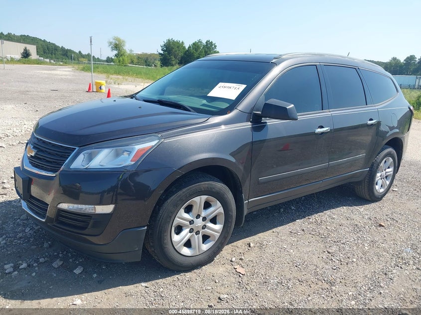 2015 Chevrolet Traverse, Неизвестно, IAAI, VIN 1GNKRFED9FJ376431 — фото 2