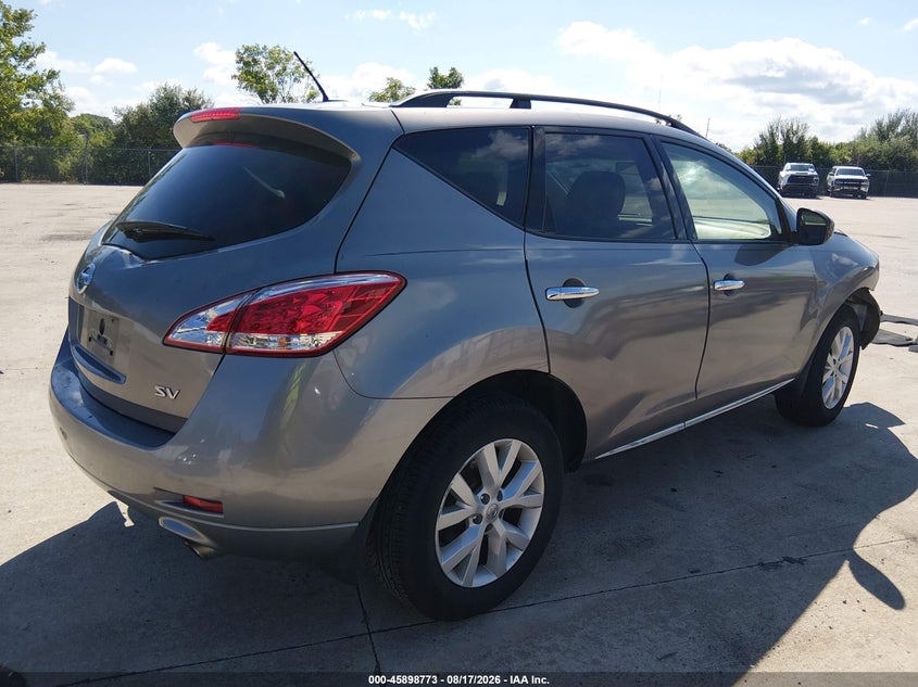 Vin: jn8az1mu0cw121582, lot: 46397834, nissan murano sv 20124