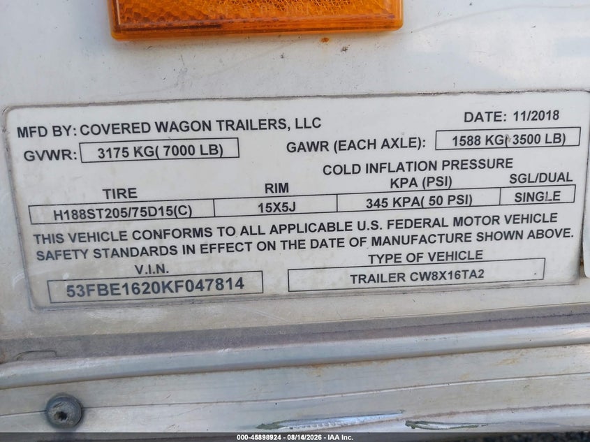 2019 OTHER OTHER TRAILER TRAILER N/A