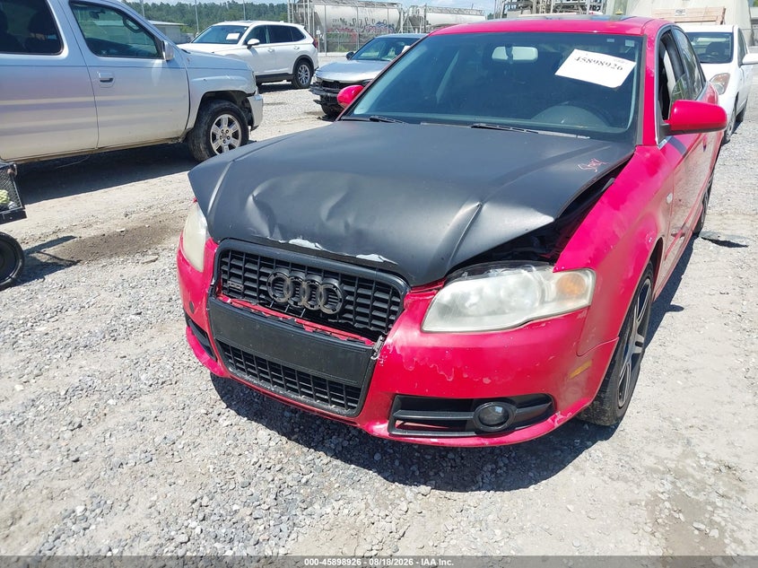 2008 AUDI A4 SEDAN 2.0L I-4 DI, DOHC, VVT, TURBO, 200HP