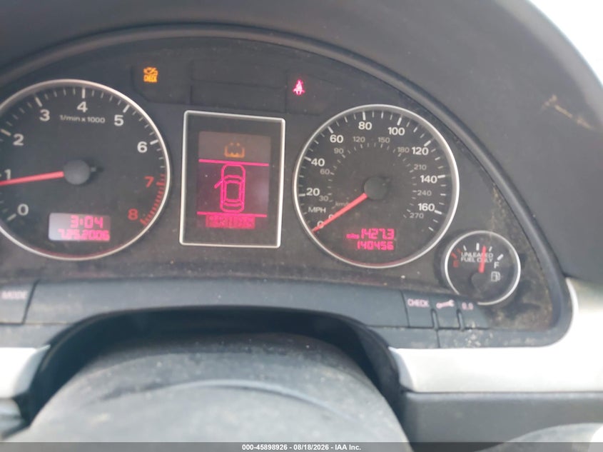 2008 AUDI A4 SEDAN 2.0L I-4 DI, DOHC, VVT, TURBO, 200HP