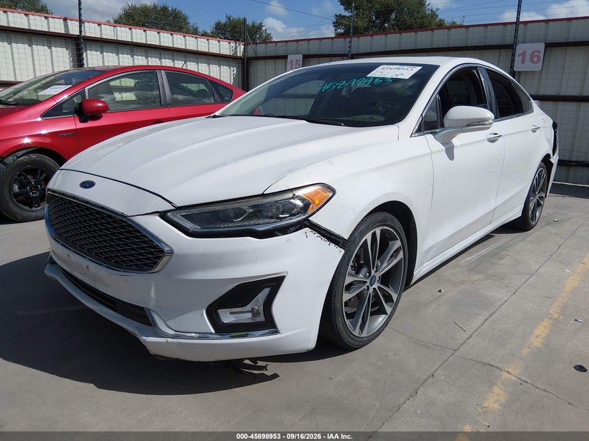 Vin: 3fa6p0d90kr140928, lot: 46398014, ford fusion titanium awd titanium 20192