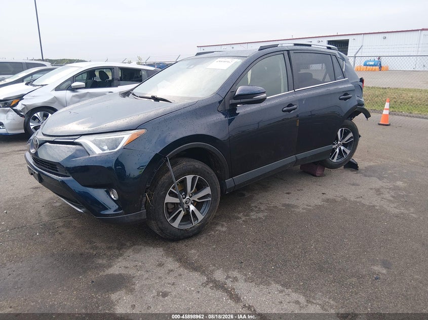 2017 Toyota RAV 4, Rear, IAAI, VIN JTMRFREV4HJ106830 — photo 2