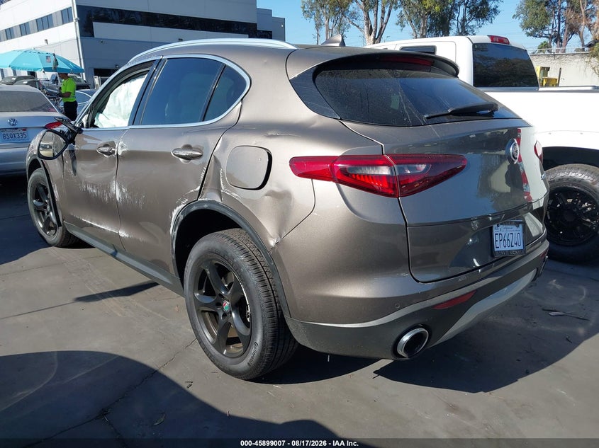 Vin: zaspajan5k7c37080, lot: 46398067, alfa romeo stelvio rwd 20193