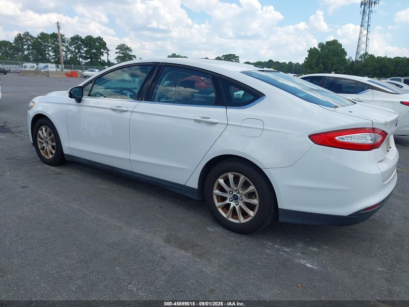 Vin: 1fa6p0g78g5121306, lot: 46398076, ford fusion s 20163