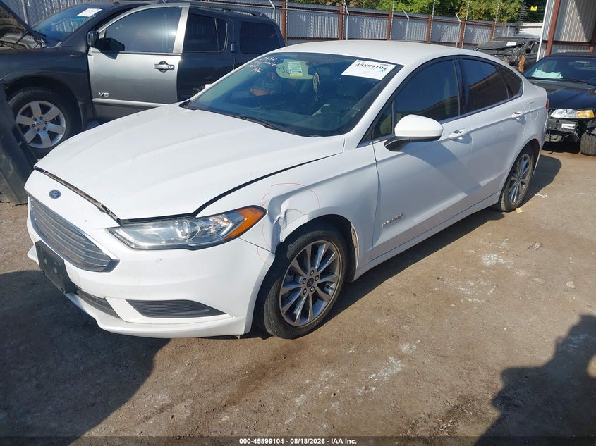 2017 Ford Fusion, Удар спереду, IAAI, VIN 3FA6P0UU6HR126934 — фото 2