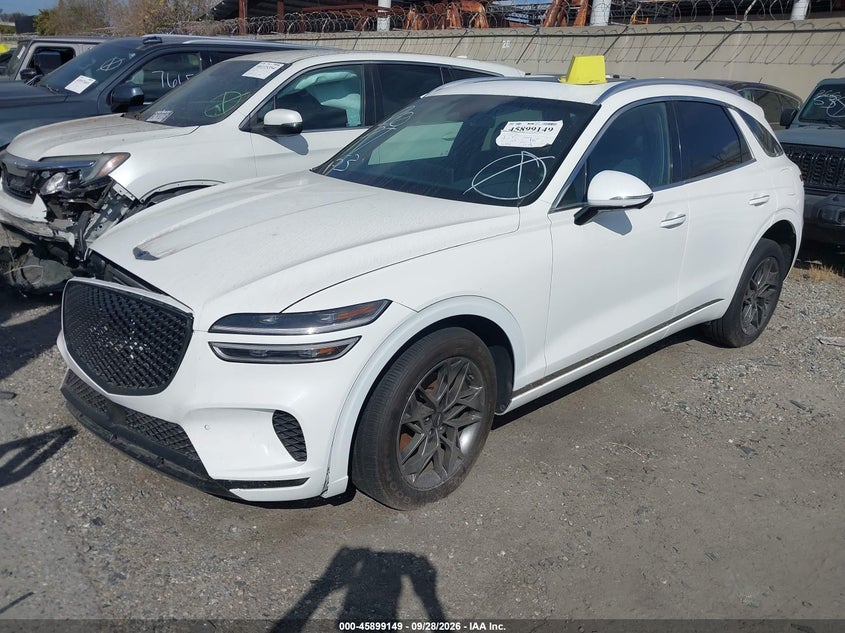 Vin: kmumadtb2nu046915, lot: 46398210, genesis gv70 2.5t awd 20222