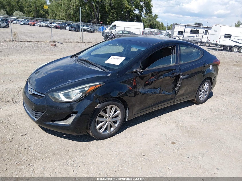 2016 Hyundai Elantra, Left & Right Side, IAAI, VIN 5NPDH4AE2GH722773 — photo 2