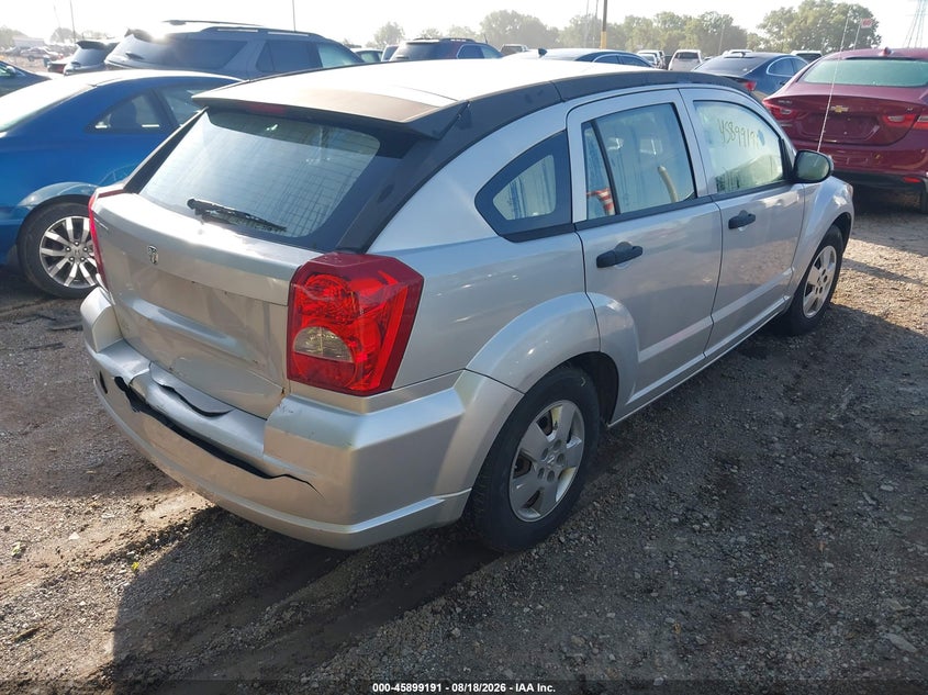 DODGE CALIBER 2008 VIN 1B3HB28B58D609718