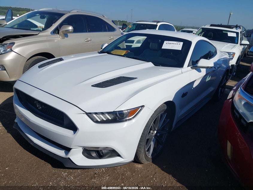 2015 Ford Mustang, Rear, IAAI, VIN 1FA6P8CF8F5321077 — photo 2