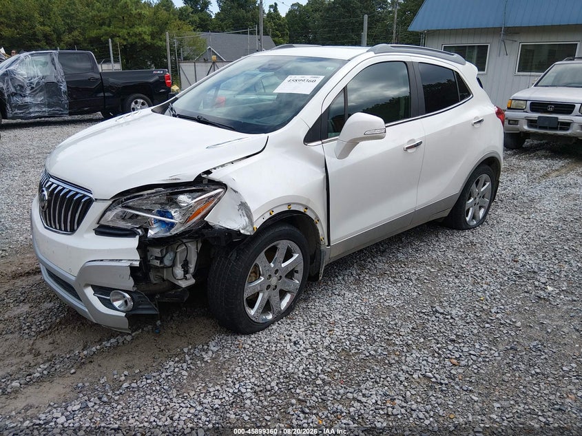 Vin: kl4cjdsbxfb037631, lot: 46398421, buick encore premium 20152