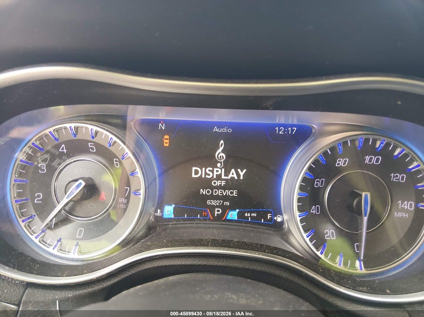 CHRYSLER 300C 2016 VIN 2C3CCAKG6GH208480