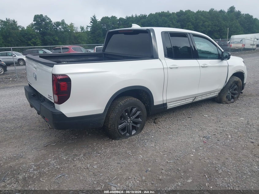 Vin: 5fpyk3f1xpb044198, lot: 46398496, honda ridgeline sport 20234