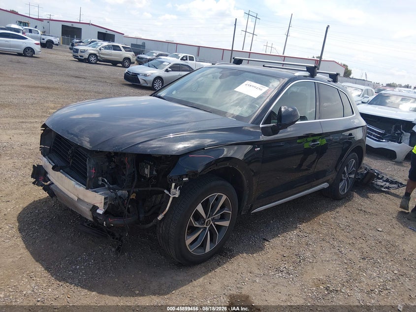2022 Audi Q5, Front End, IAAI, VIN WA1EAAFY3N2124999 — photo 2