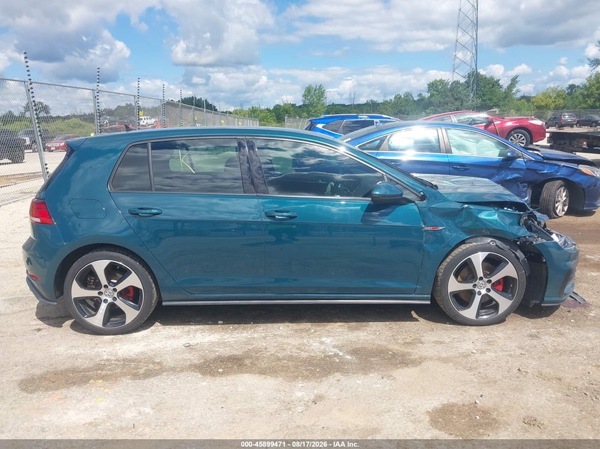 VOLKSWAGEN GOLF GTI 2018 VIN 3VW547AU8JM287815