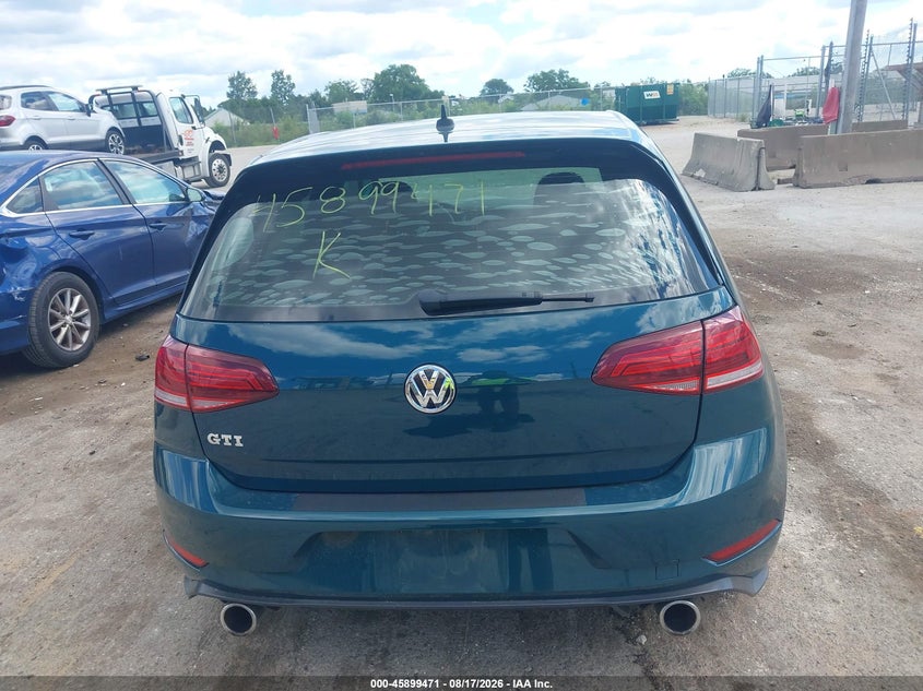 VOLKSWAGEN GOLF GTI 2018 VIN 3VW547AU8JM287815