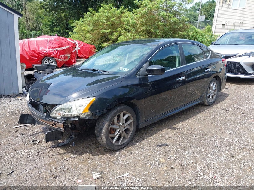 2013 Nissan Sentra, Удар спереду, IAAI, VIN 3N1AB7AP4DL667040 — фото 2