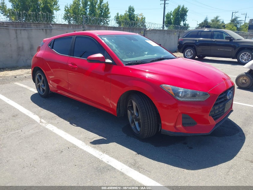 Vin: kmhtg6af3ku019311, lot: 46398631, hyundai veloster 2.0 20191