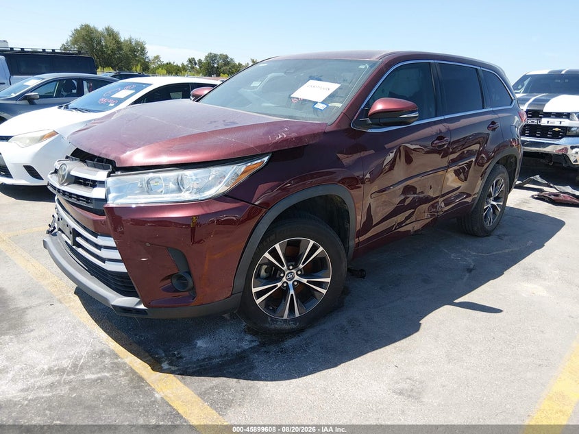 2018 Toyota Highlander, Front End, IAAI, VIN 5TDZARFH9JS035334 — photo 2