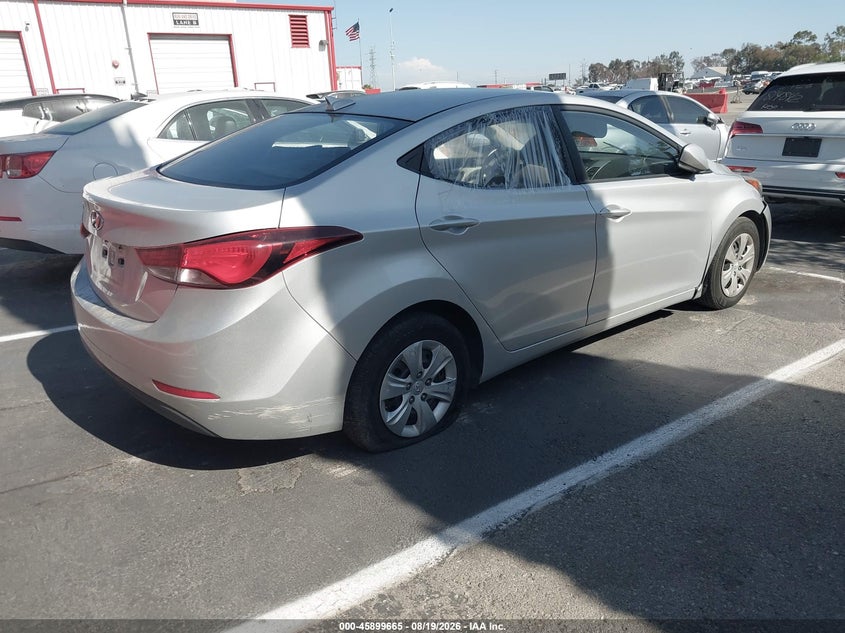 Vin: 5npdh4ae1gh674960, lot: 46398726, hyundai elantra se 20164