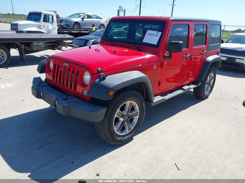 2017 Jeep Wrangler, Удар ззаду, IAAI, VIN 1C4BJWDG9HL732296 — фото 2